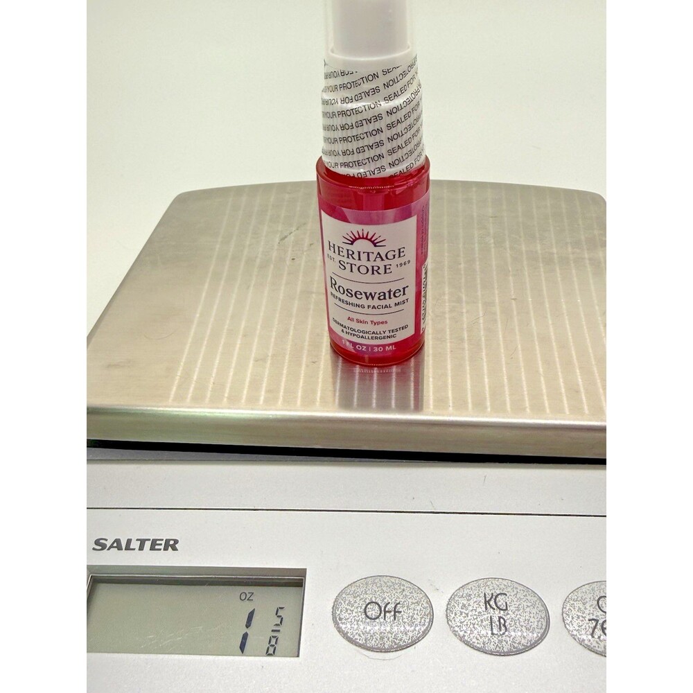 NEW Rosewater Facial‎ Mist 1 floz e 30 mL Hydrating Rose Petals Spray Heritage - Picture 3 of 5